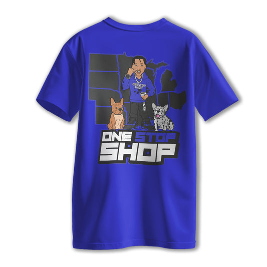 Royal Blue One Stop Shop Tee