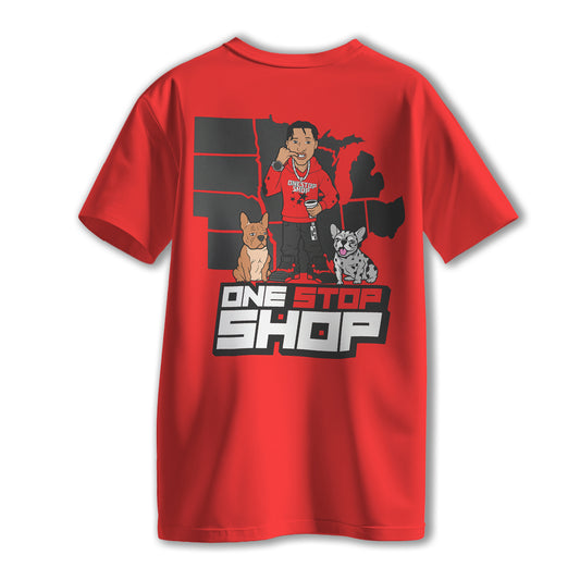 Red One Stop Shop Tee