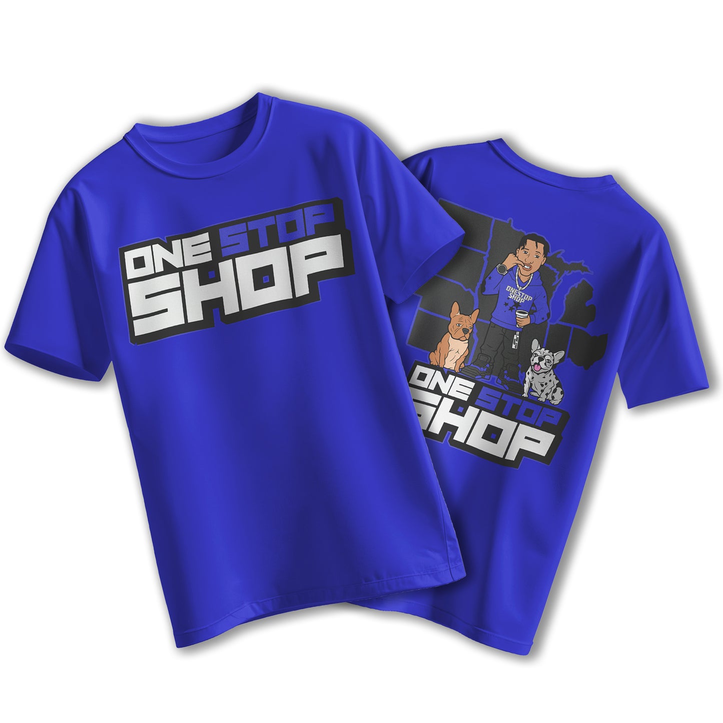 Royal Blue One Stop Shop Tee
