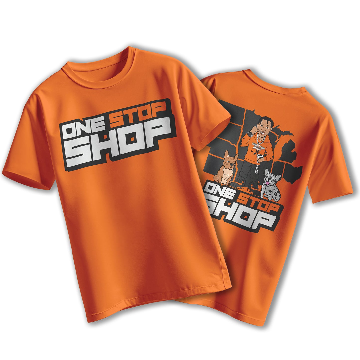 Orange One Stop Shop Tee